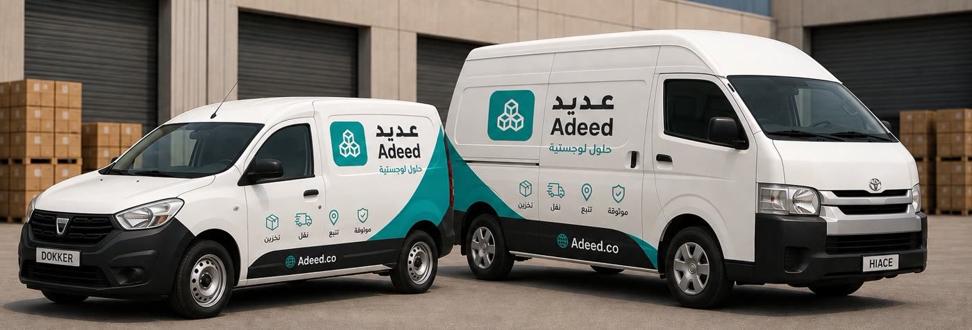 أسطول مركبات عديد للنقل والتوصيل